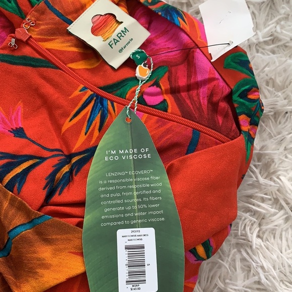 NWT farm rio floral maxi dress ( belt is not included) - Picture 9 of 15